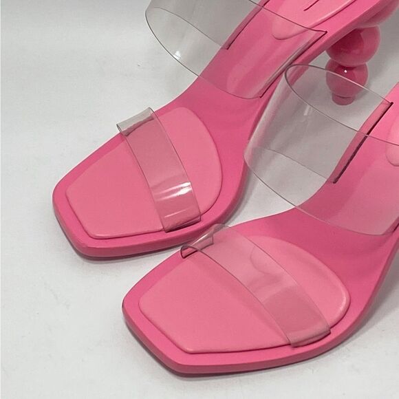 CULT GAIA Vita Vinyl Stacked Heel Mules size 37.5 - Picture 4 of 13